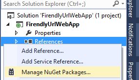 Manage NuGet Pacakages